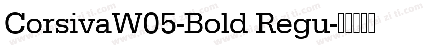 CorsivaW05-Bold Regu字体转换